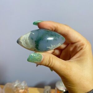 Moss Agate Rice Shiva